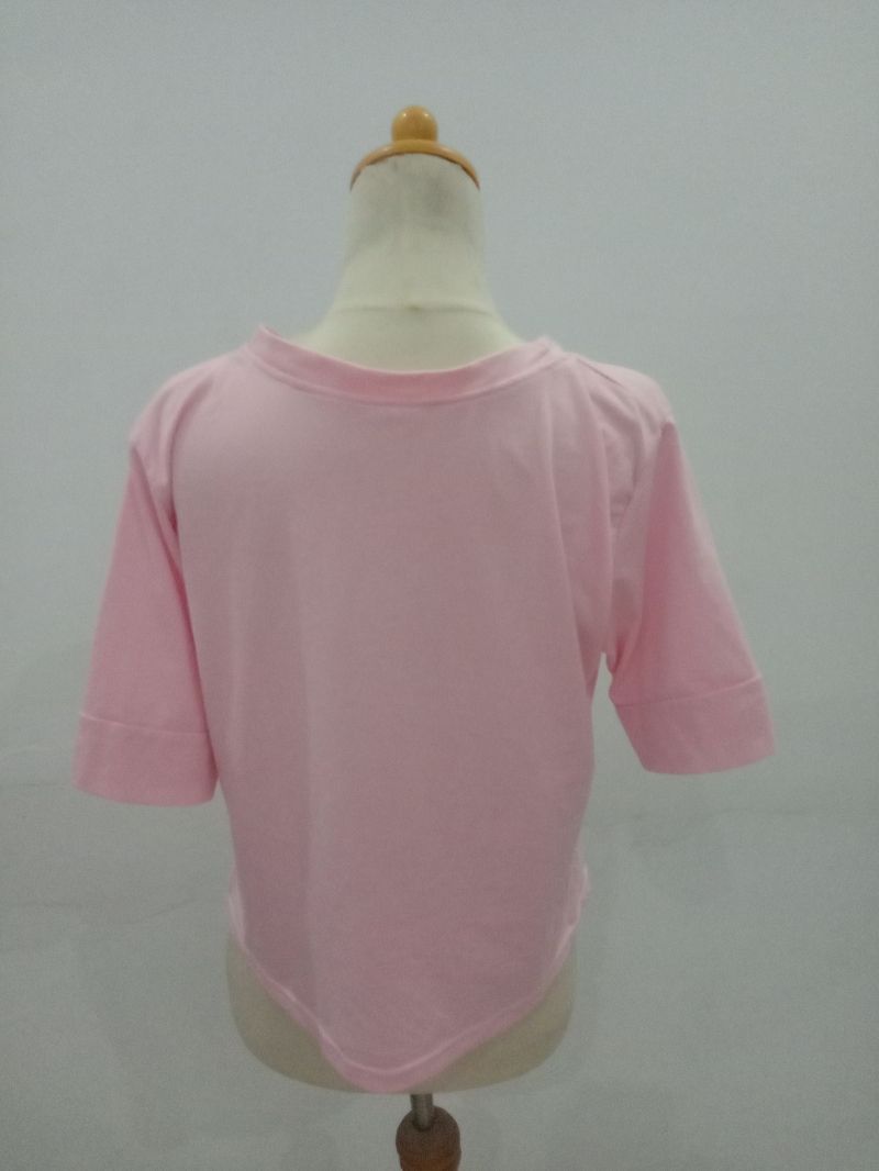 Kaos Crop Model Ikat Di Pinggang, foto 4