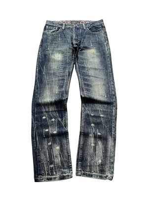 Long pants fading jeans