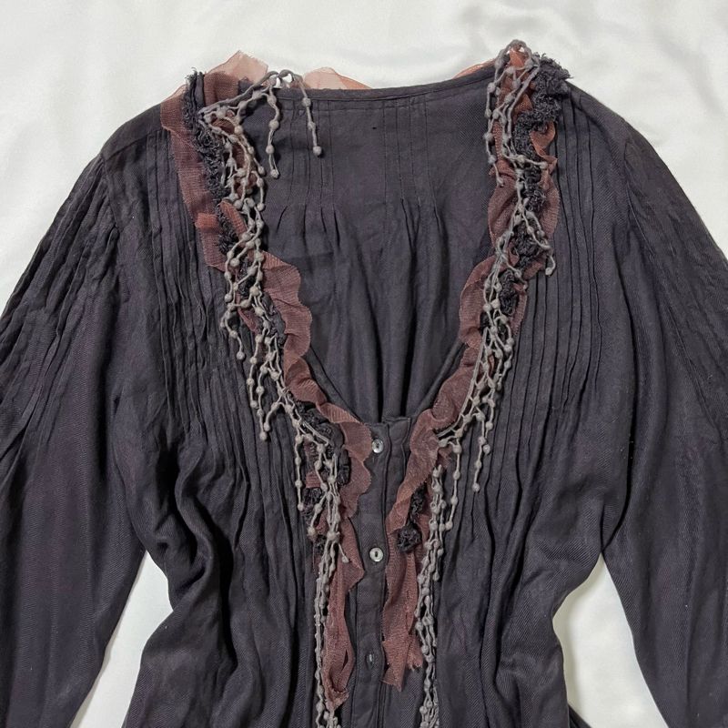 vtg fairy ruffle cardi, foto 3