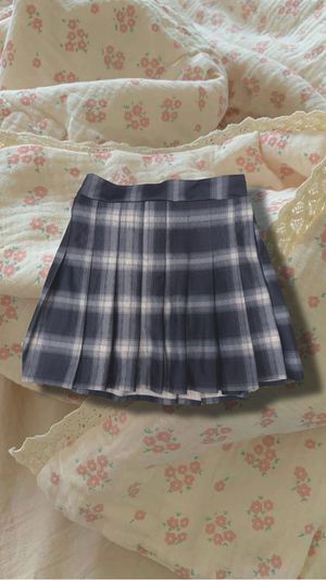 korean pleated a-line skirt
