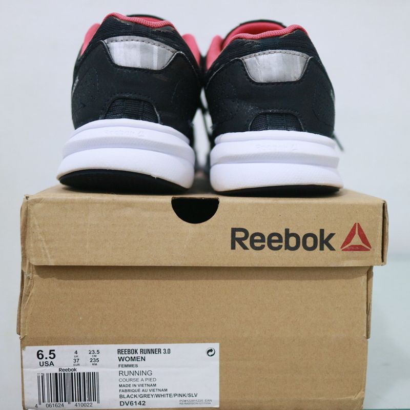 Sepatu Reebok Runner hitam original preloved, foto 6