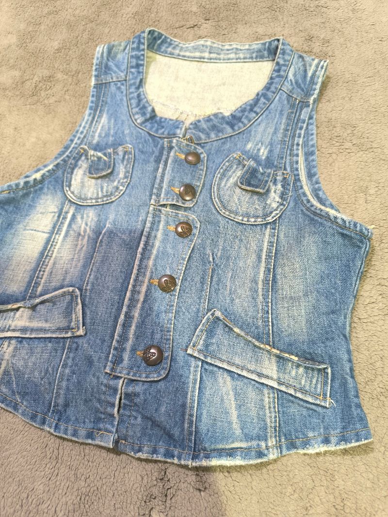 Y2K Vintage Denim Vest, foto 4