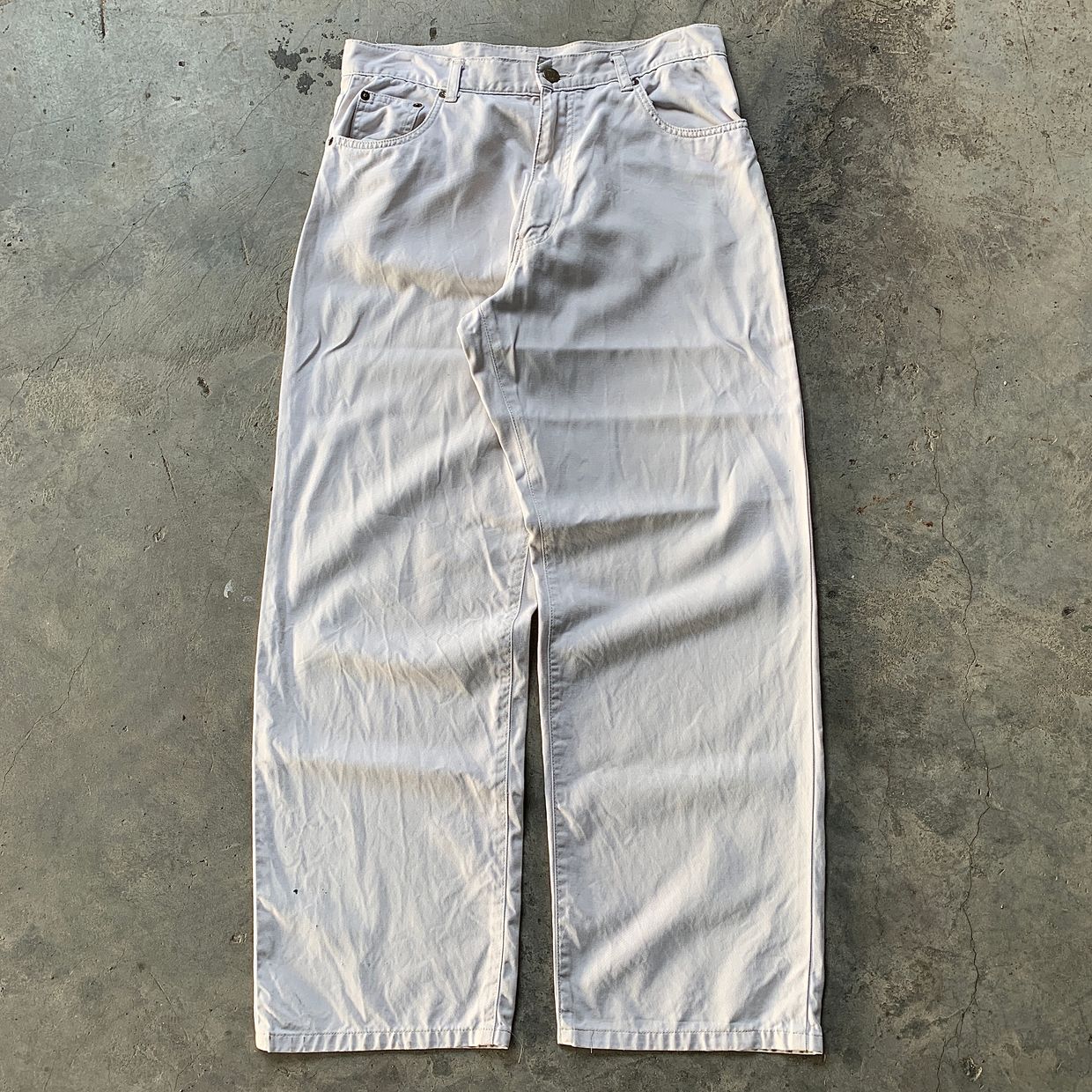 Vintage Y2K Jeans Pria white