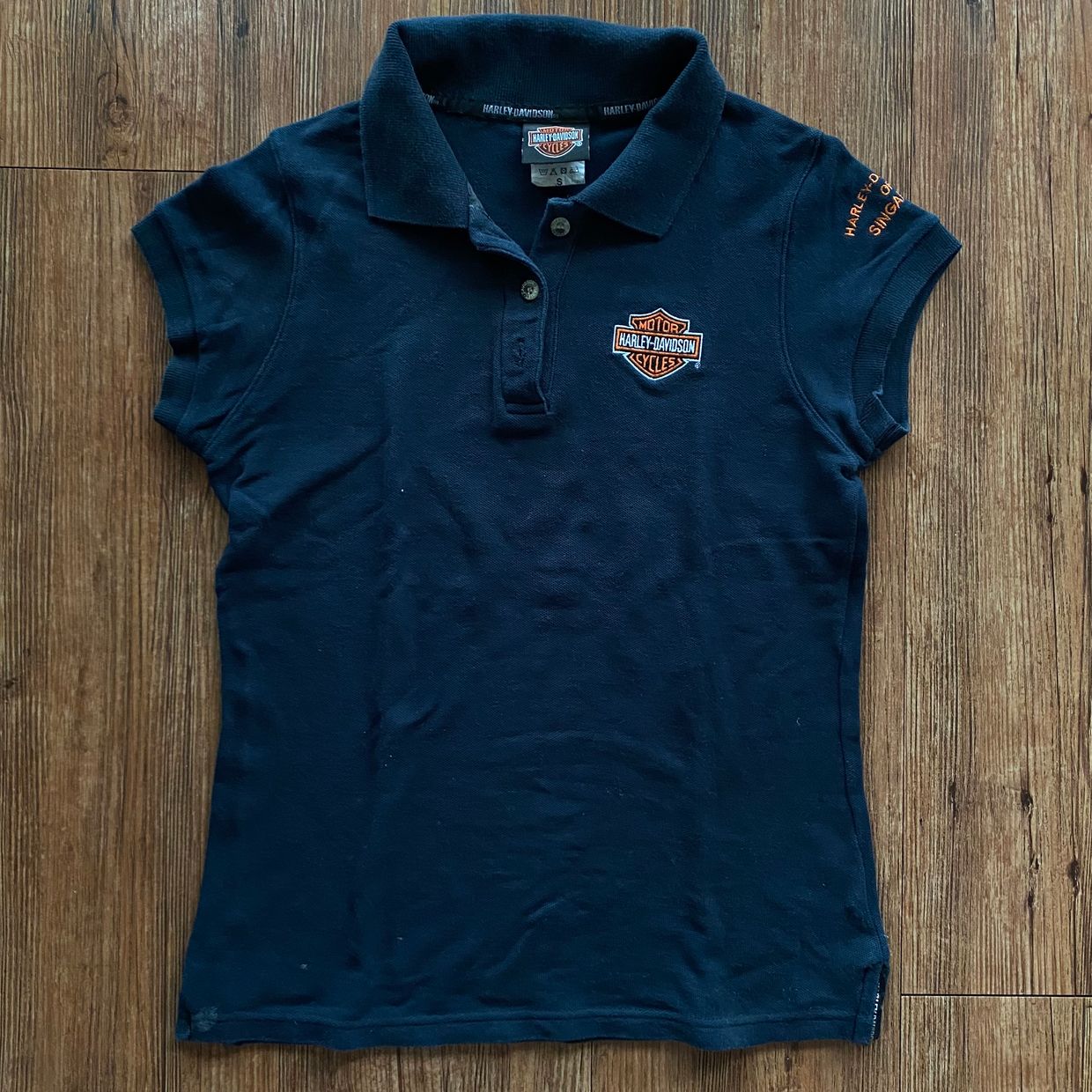 Harley Davidson Vintage Y2K Shirt Wanita black