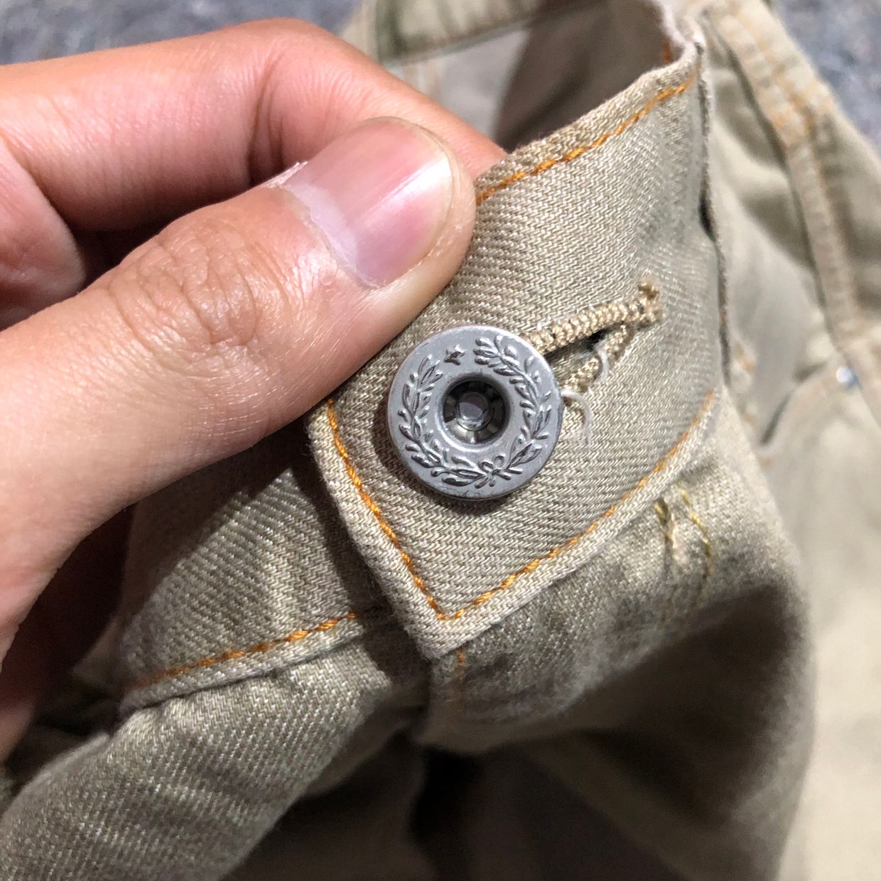 EDWIN Vintage Short Pria khaki, foto 4