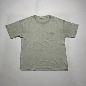 KAOS UNIQLO POCKET BAJU T-SHIRT ABU-ABU POLOS ORIGINAL