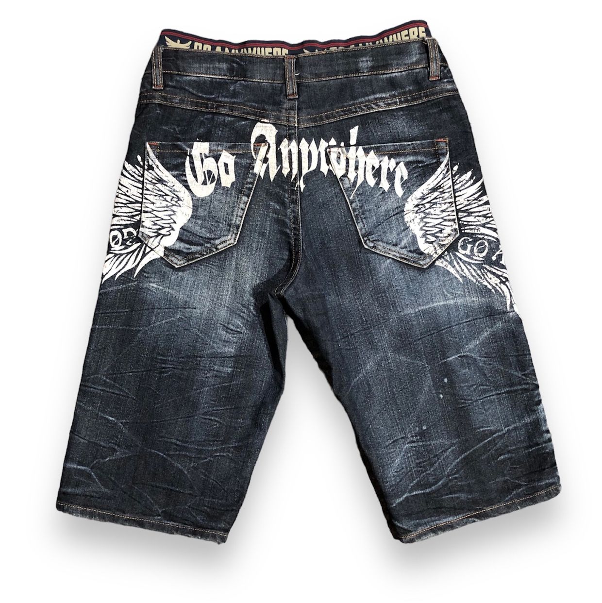 Vintage Y2K Short Pria navy blue