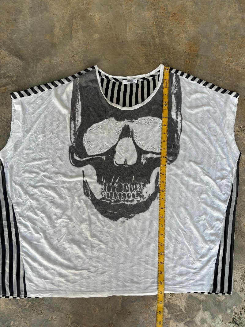 Kaos y2k gothic buckaroo skull Prelove, foto 3
