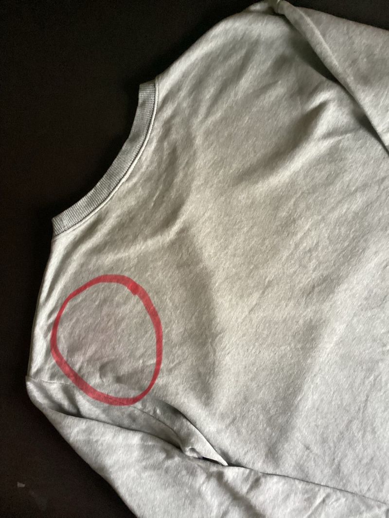 Sweather crewneck Ch4m Big Logo Gray Authentic, foto 7