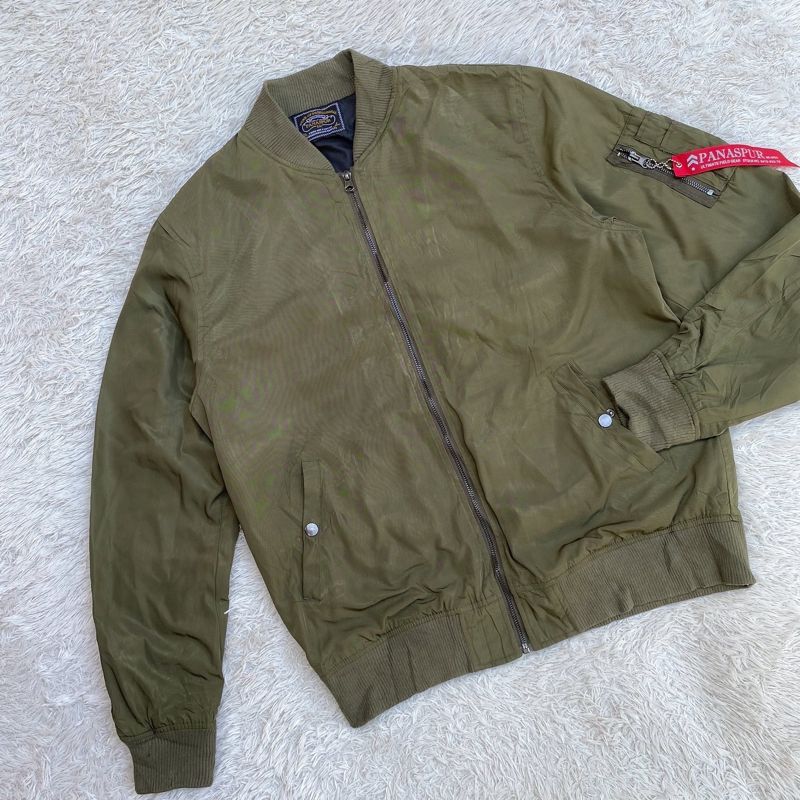 Panaspur MA-1 Flight Bomber Jacket Olive Green, foto 2