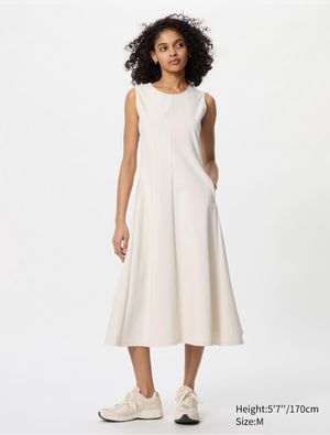 UNIQLO Beige Stretch Dress