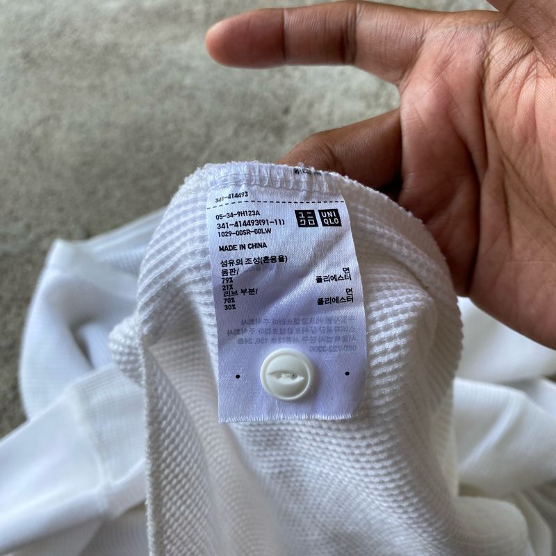 UNIQLO WAFFLE HENLEY NECK KNIT, foto 6