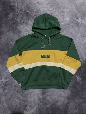 Jacket Hoodie Colorblock NuM Boxy Size L Bahan Tebel