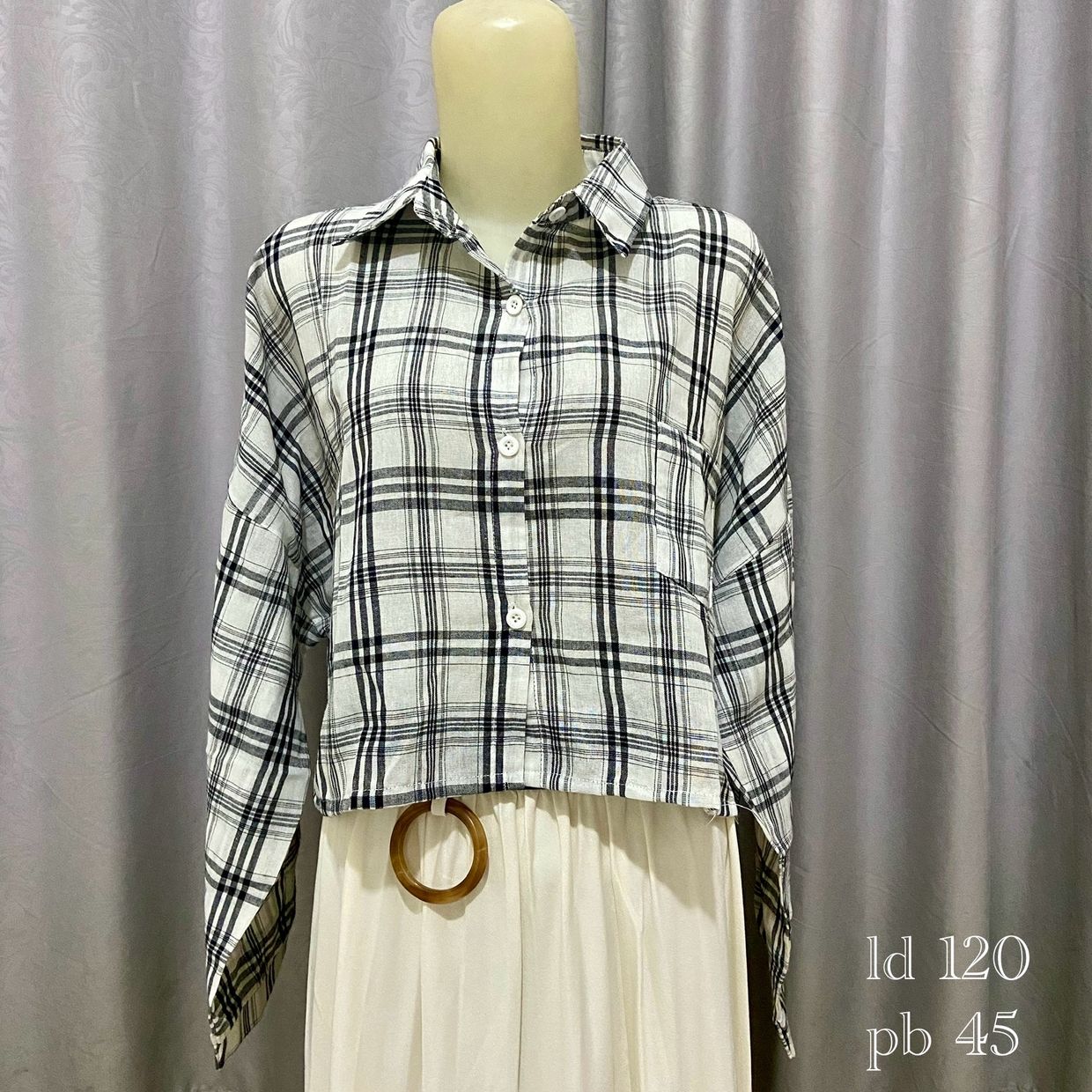 Casual T-shirt Wanita white black