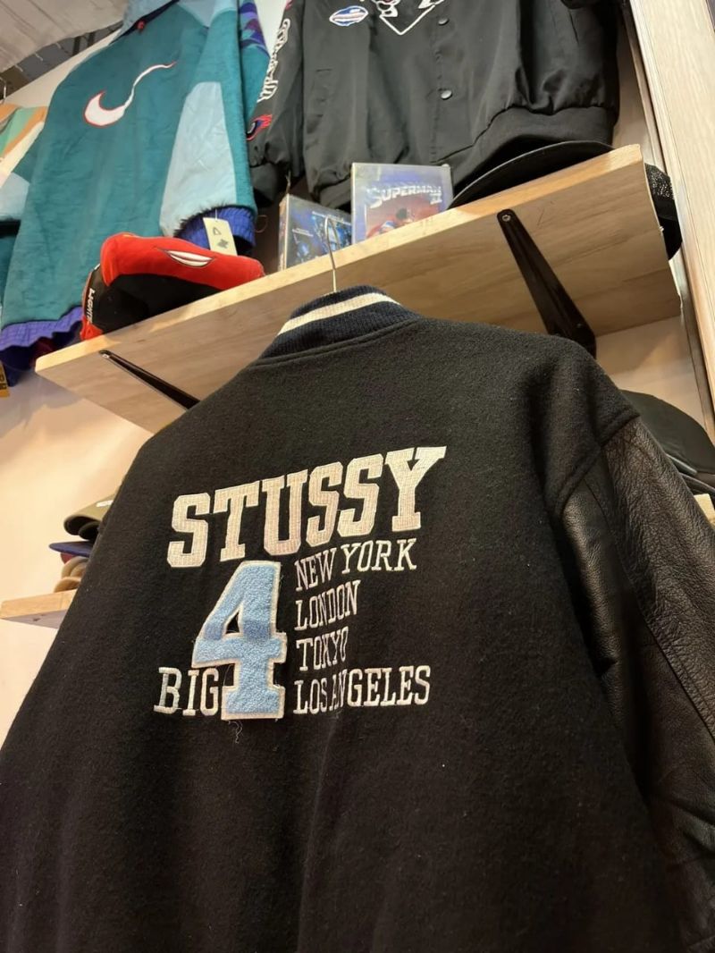Vintage Stussy Varsity Jacket Big 4, foto 2