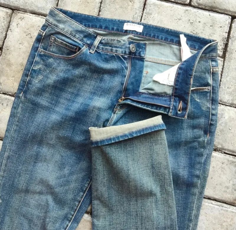 GIORDANO SLIM FIT STRETCH LONG PANTS DENIM, foto 3