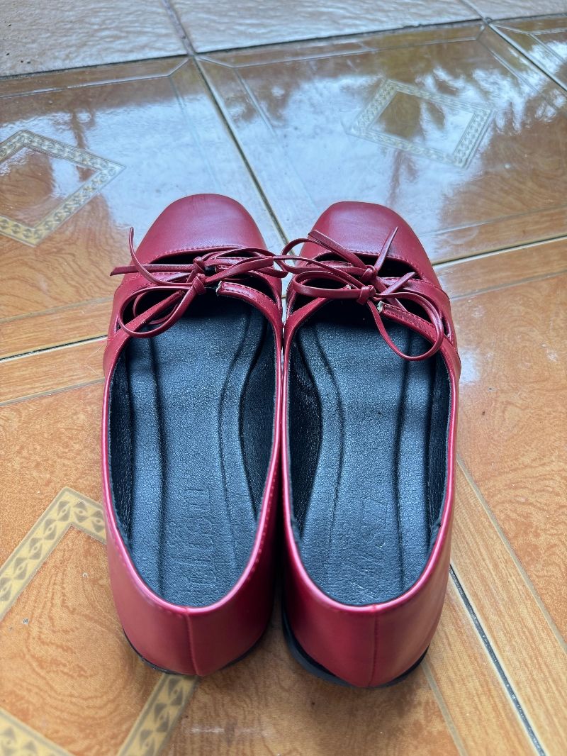 little things shoes maroon, foto 3