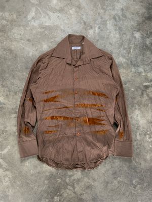 Vintage 70’s Sonny Bono Brown Velvet Italy Shirt