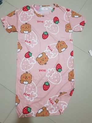 Baju tidur panjang (pink dan biru)