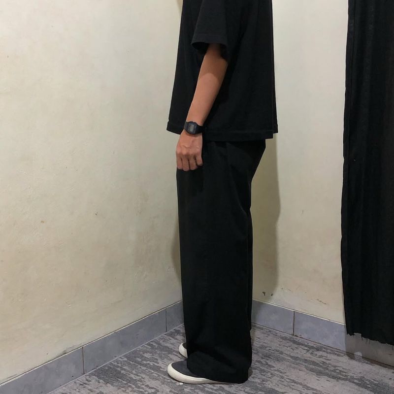 Reinvent wide baggy pants black, foto 3
