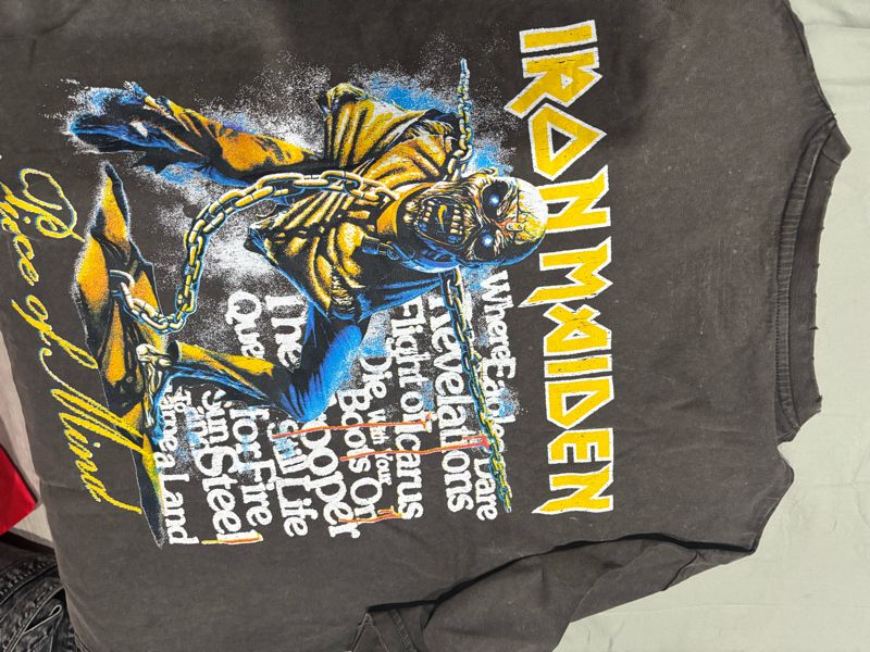 kaos pull and bear iron maiden, foto 2