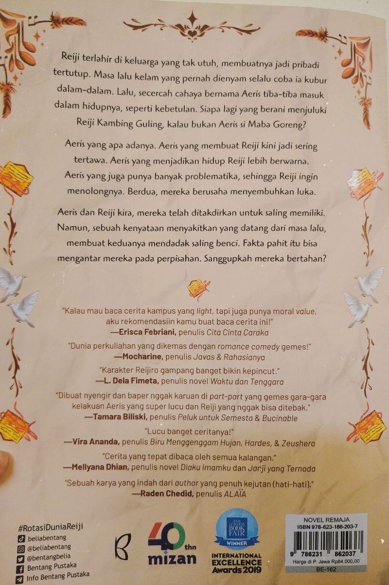 Novel Rotasi Dunia Reiji, foto 2