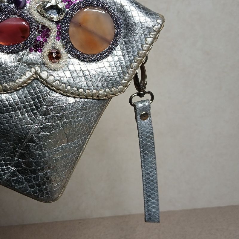 Wristlet bag silver, foto 6