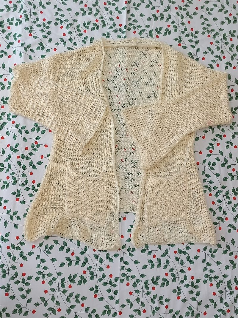 vintage crochet cardi, foto 2