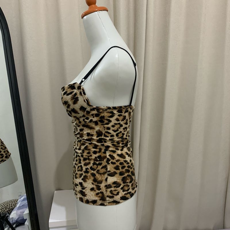 Y2K Leopard Print Top, foto 3