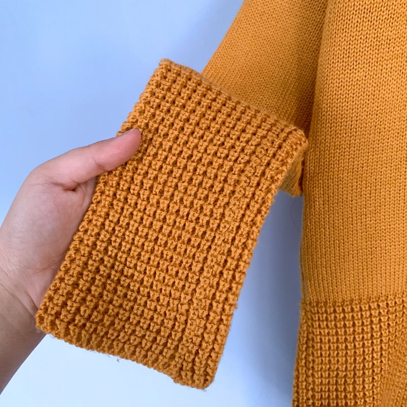 RAJUT TURTLENECK MUSTARD, foto 6