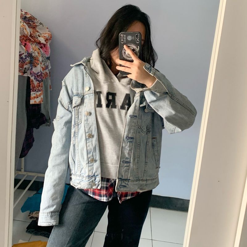 HOODIE MIX FLANNEL SKY BOMBER, foto 3