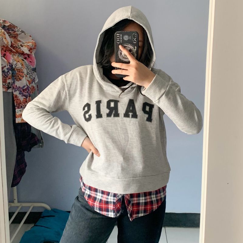 HOODIE MIX FLANNEL SKY BOMBER, foto 4