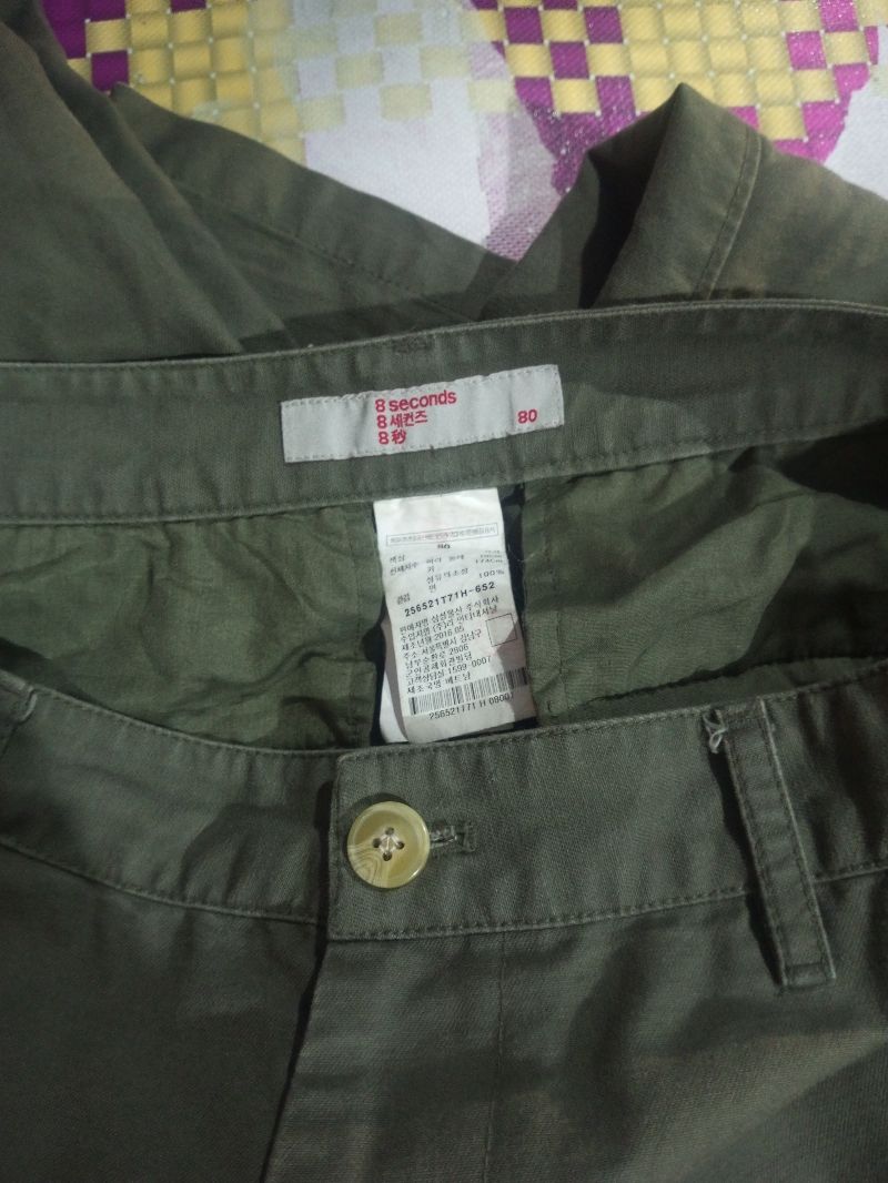 Celana Cargo warna olive green by 8second, foto 6