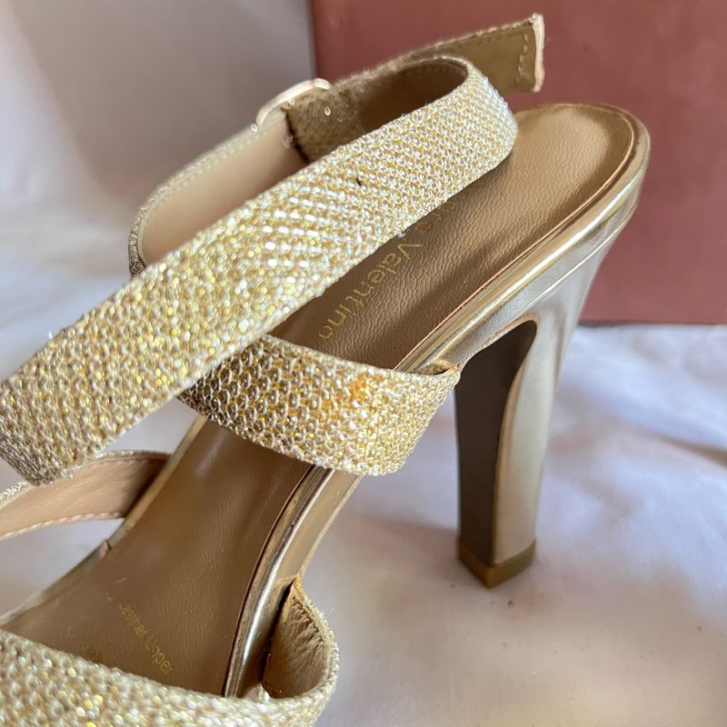 Andre Valentino Gold Bridal Heels, foto 5