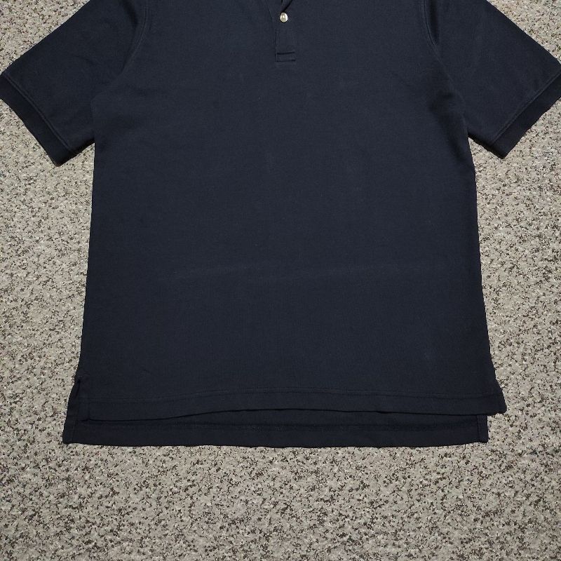 Polo Shirt Basic Kaos Polo Kerah Navy Land's End Second, foto 4