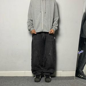Baggy jeans pecah pola black wash XTONZ