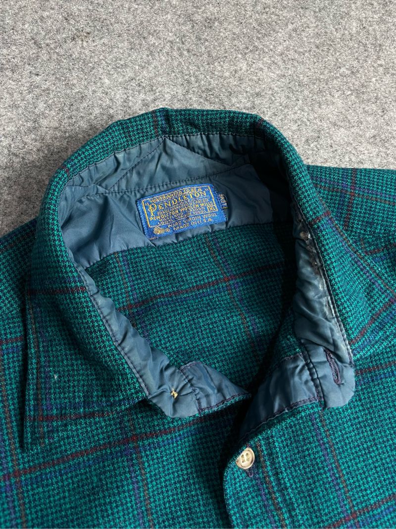 PENDLETON 70’s PLAID WOOL SHIRT, foto 3