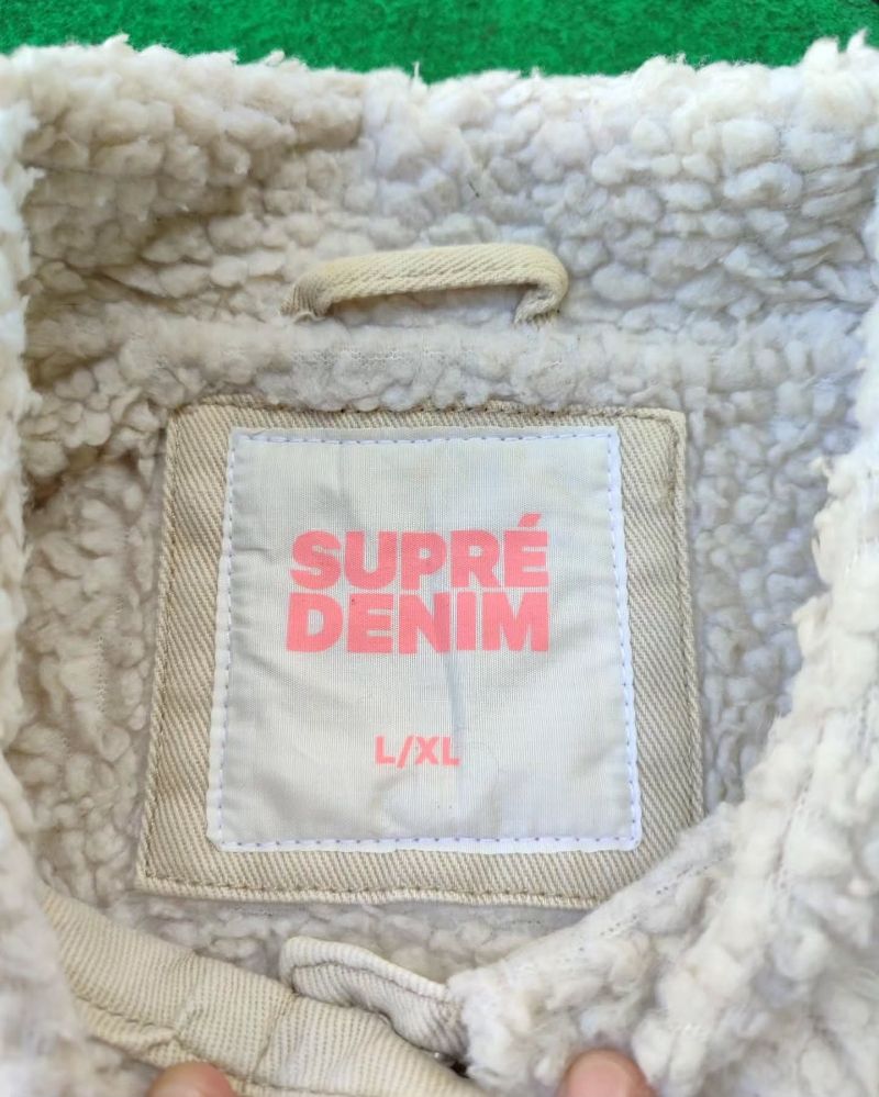 Jaket Jeans Sherpa Supre Denim, foto 4