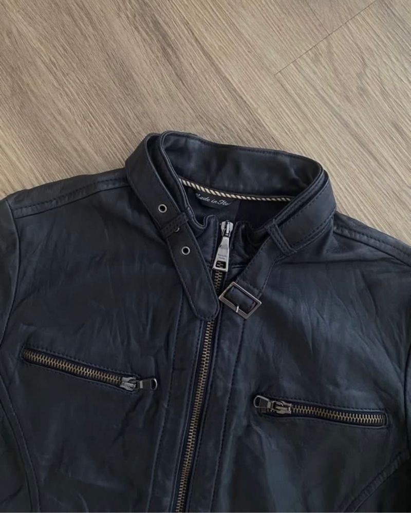 PERUZZI ITALY CAFERACER LEATHER JACKET | BIKER | OUTER | CAS, foto 2