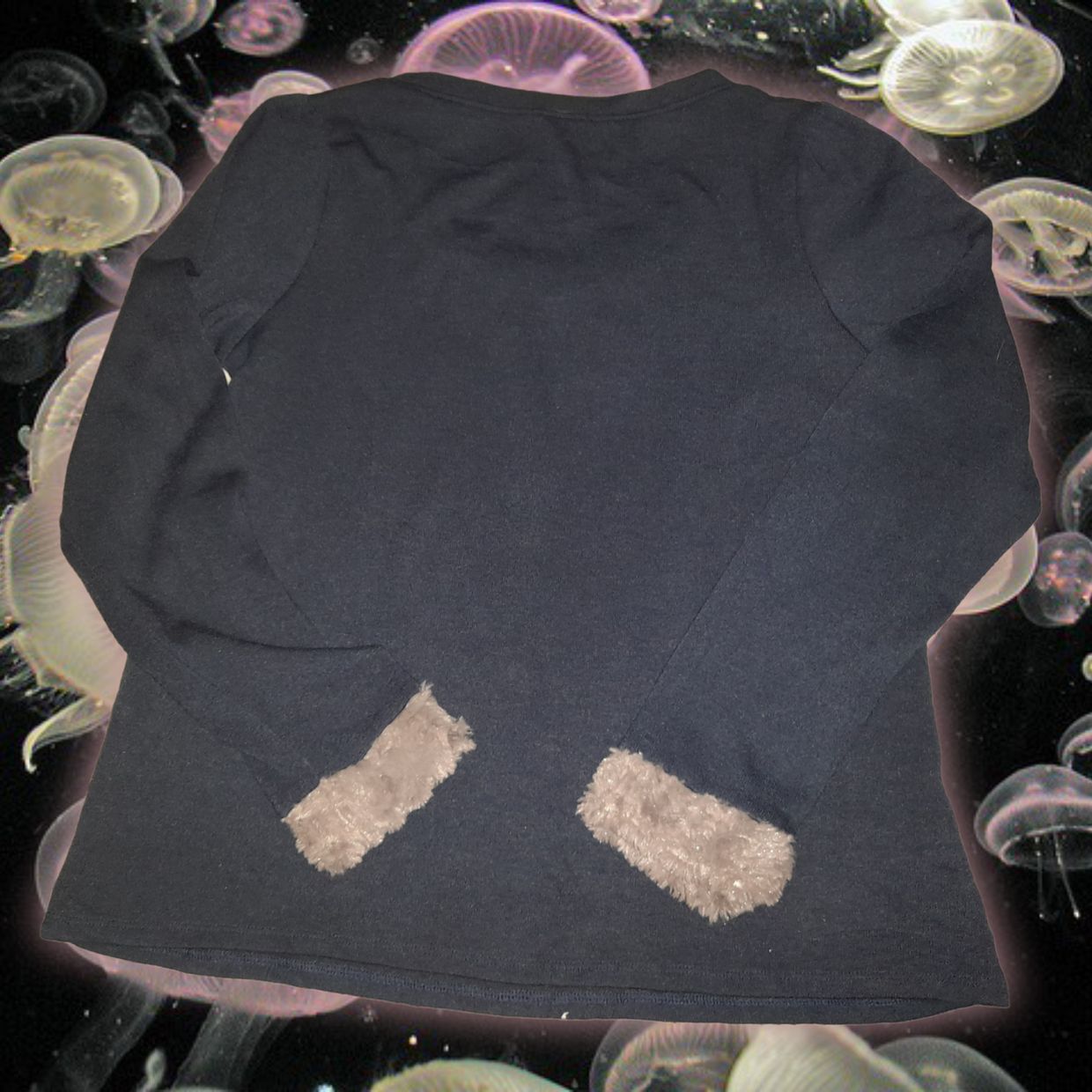 Navy Y2k Vintage With Fur Top, foto 2
