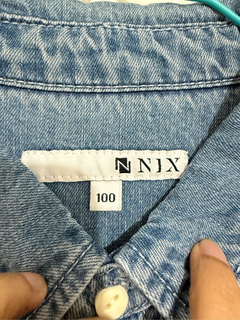 Kemeja jeans oversize (unisex), foto 3