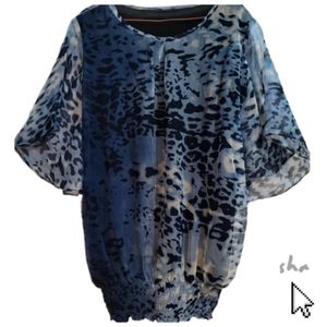 Blouse Batwing Leopard