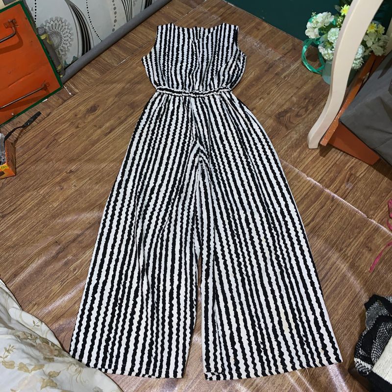 JP Jumpsuit Salur Black White, foto 2