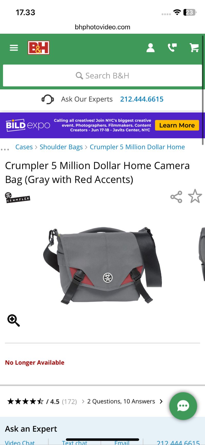 Crumpler 5 Million Dollar Home Camera Bag, foto 2