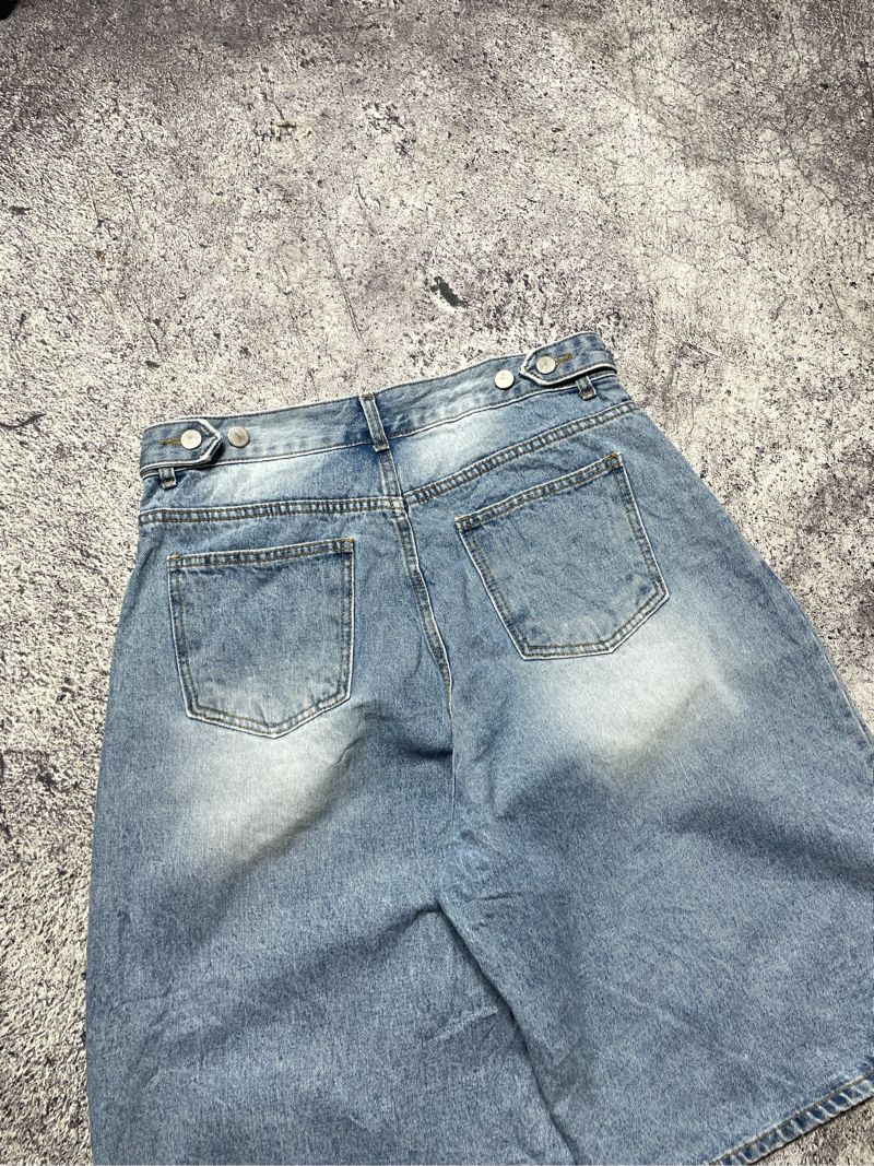 Y2k denim jorts pants, foto 4