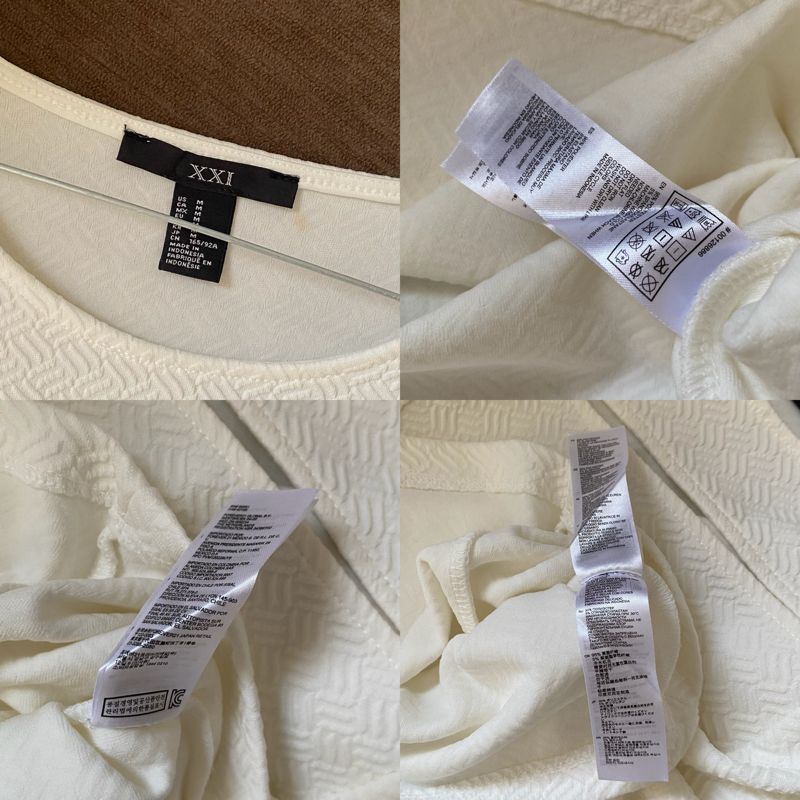 Forever 21 Textured Top White, foto 8