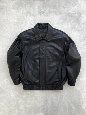 Yves Saint Laurent YSL Luxury Vintage Leather jacket Pria black