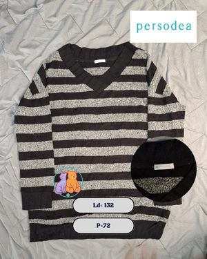 Sweater Stripe black grey