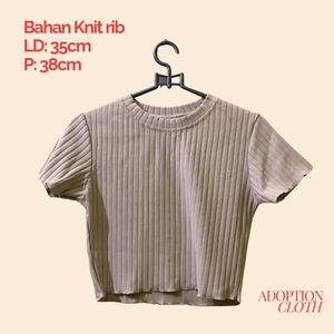 Crop top Coklat