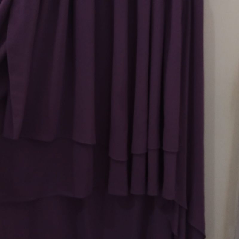 Khimar labuh warna ungu terong, foto 2